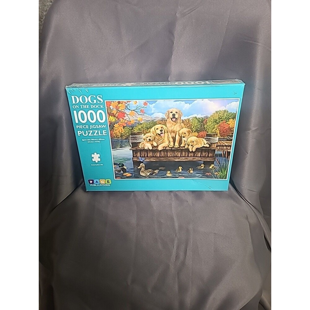 Dogs on the Dock ( 1000 Piece Jigsaw Puzzle ) by Page Publications (2020)